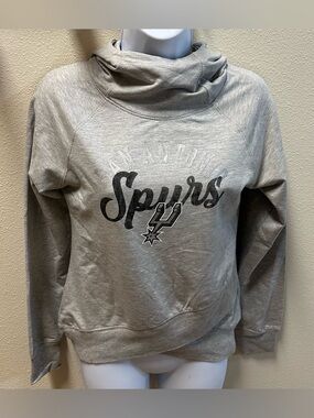 Outerstuff NBA Youth San Antonio Spurs The Bridge Funnel Neck Hoodie NWT